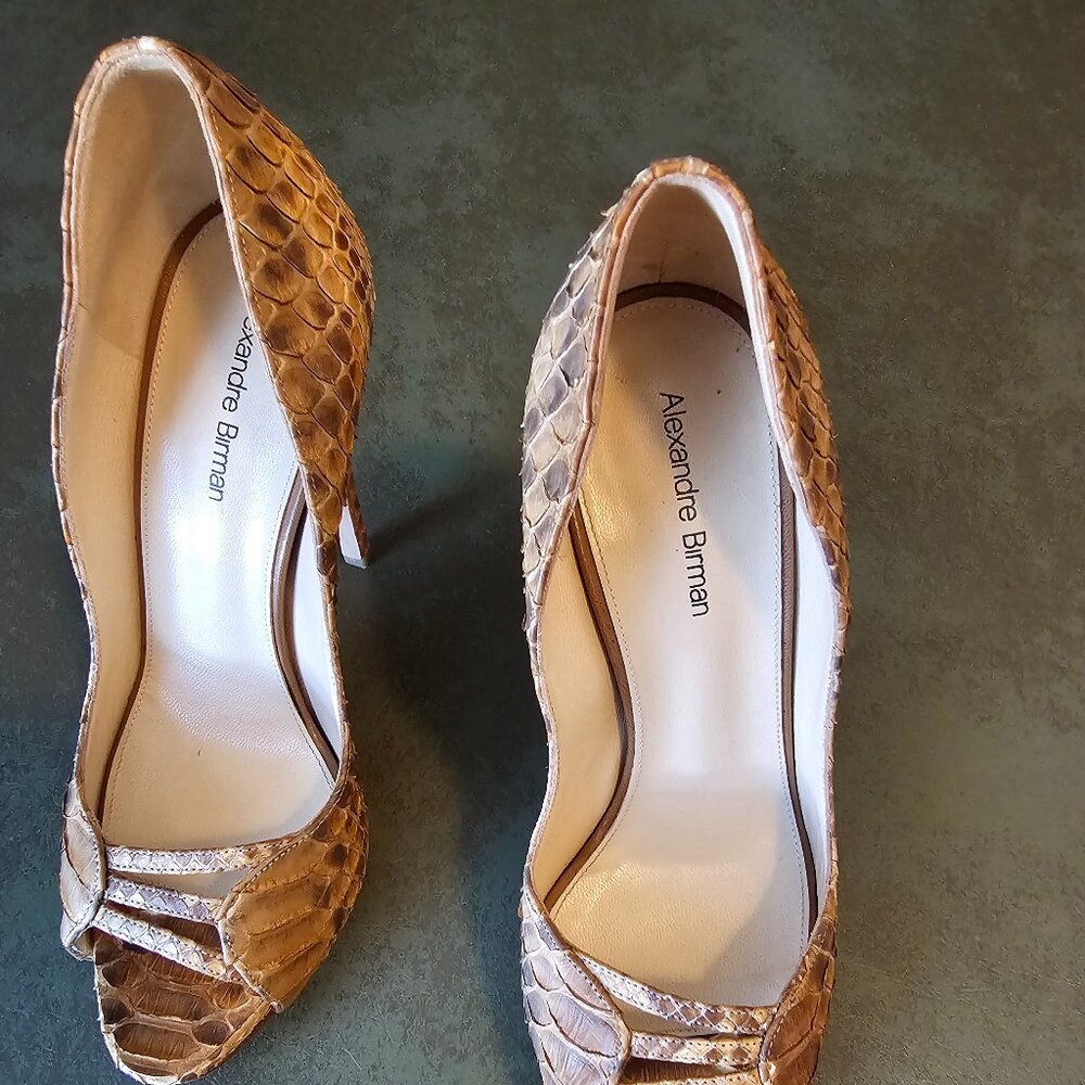 Alexandre Birman Python Heels - Size 36 - image 2